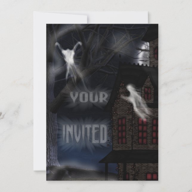 Haunting at Willowstone Inbjudningar (Framsida)