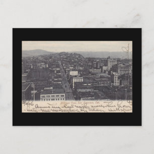 Haunting Birdseye View ~ San Francisco före EQ Vykort