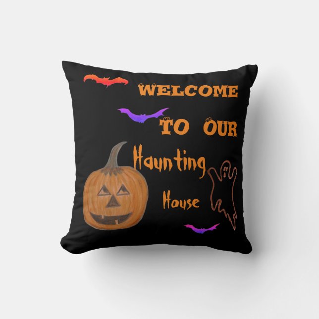 Haunting Halloween Dekorativ kudde (Framsida)