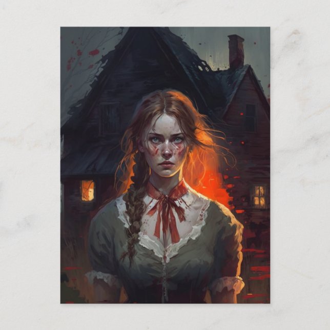 Haunting house helg vykort (Framsida)