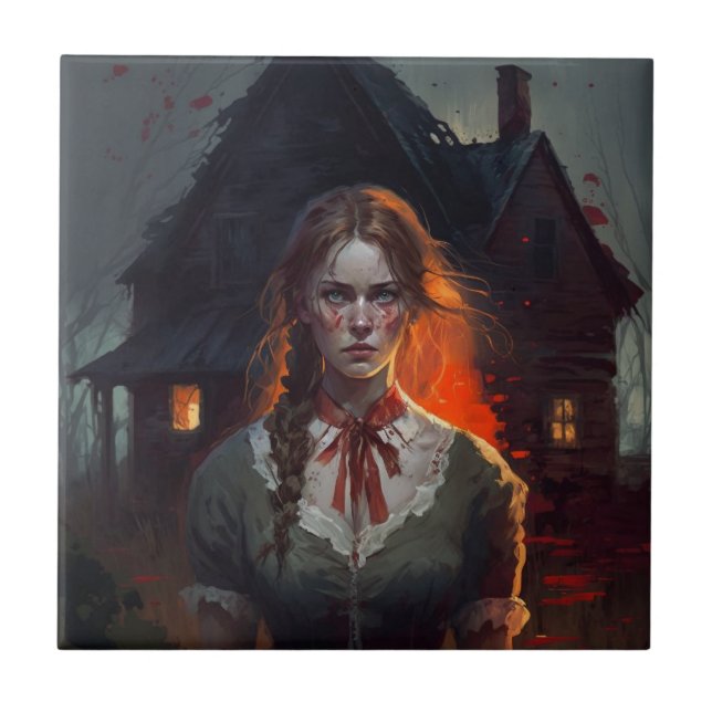 Haunting house kakelplatta (Framsidan)