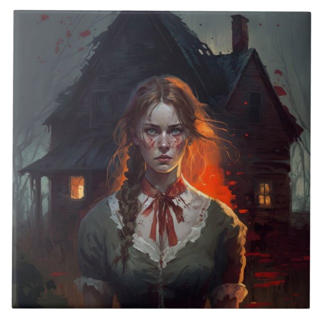 Haunting house kakelplatta (Framsidan)