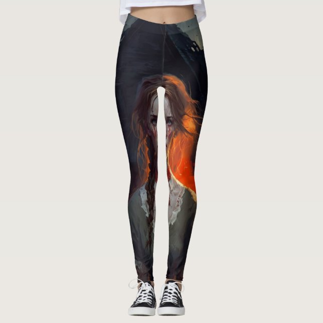 Haunting house leggings (Framsida)