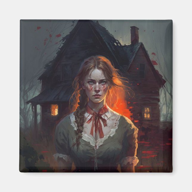 Haunting house magnet (Framsidan)