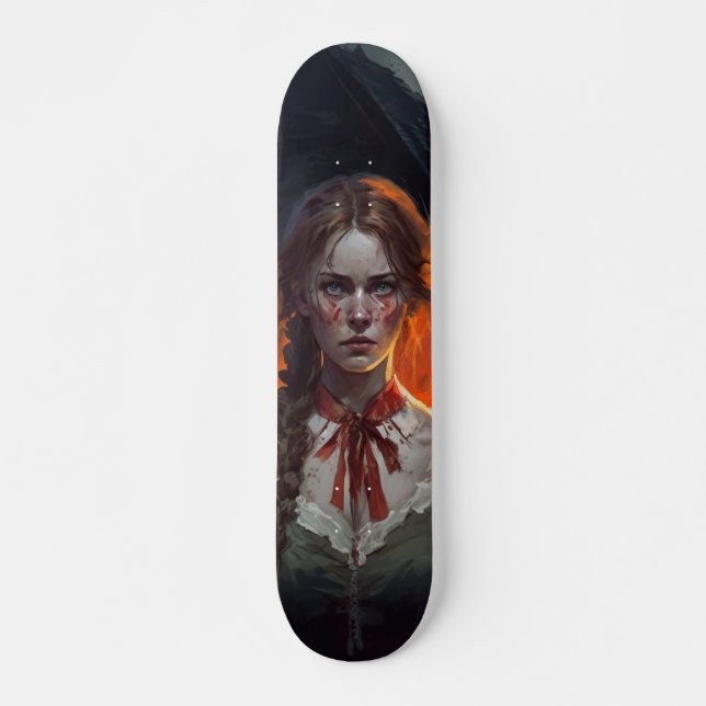 Haunting house mini skateboard bräda 18,5 cm (Framsida)
