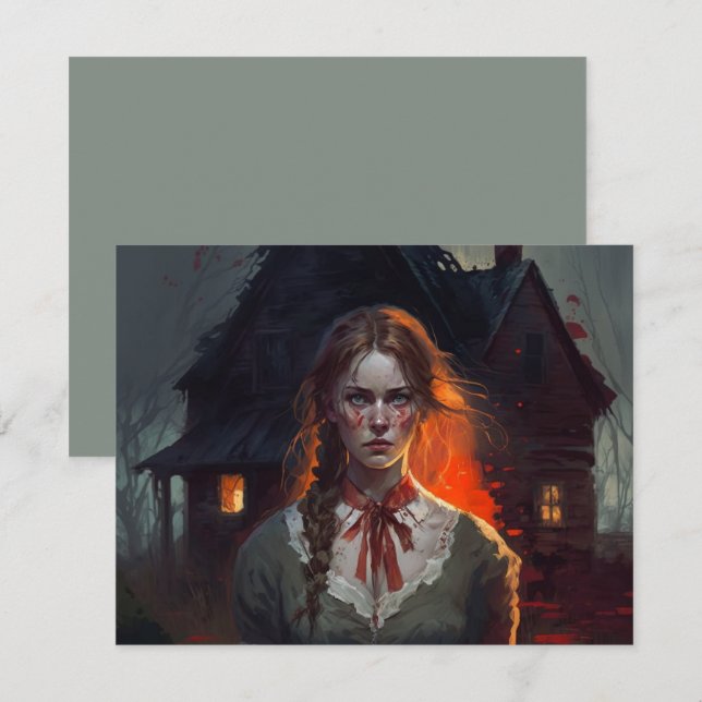 Haunting house OSA kort (Fram/baksida)