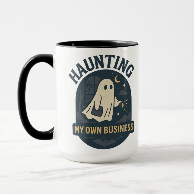 Haunting My Own Business | Halloween Mugg (Vänster)