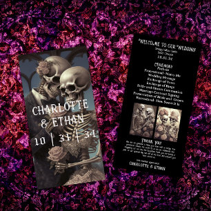 Hauntly Romantic Skeleton-Bröllopsprogrammet