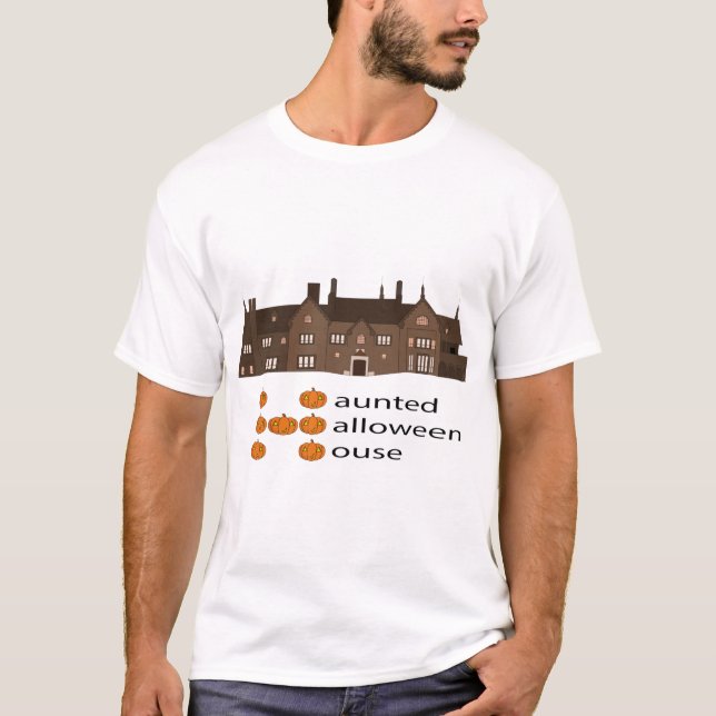 Haunween House Pumpkin T Shirt (Framsida)