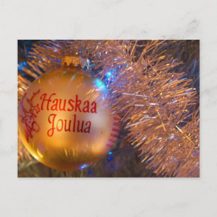 Hauskaa Joulua "god jul ", Helg Vykort