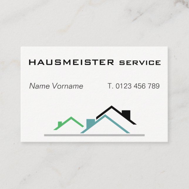 hausmeisterservice visitkort (Framsida)