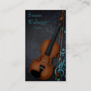 Haute Bohème Trompe-L'oeil Violin Premium Visitkort