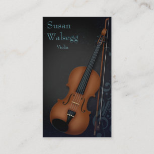 Haute Bohème Violinist Black Visitkort