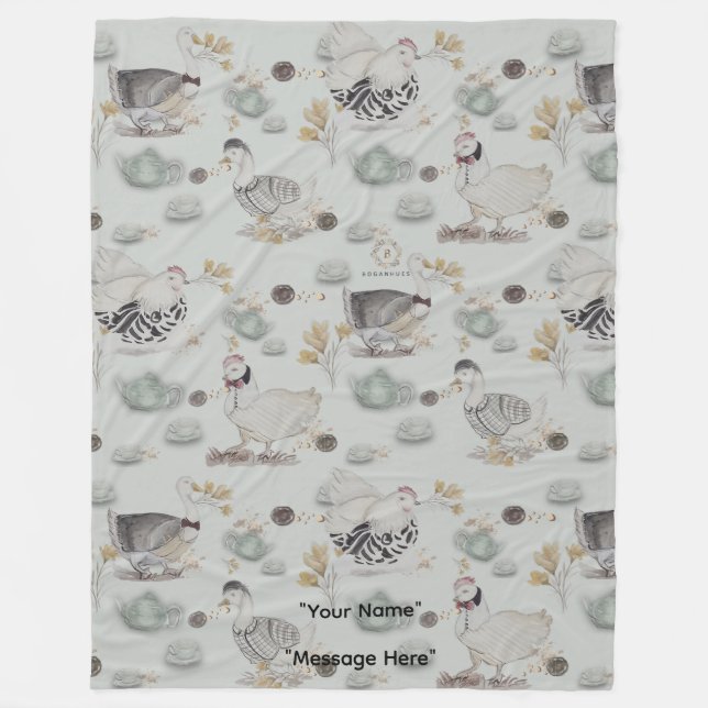 Haute Couture Ankor & Chicken Baby Fleece Blanket (Framsidan)