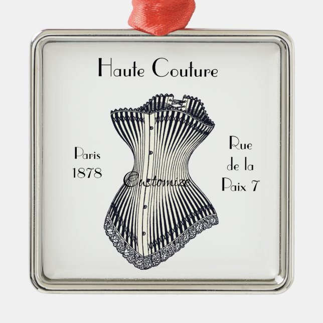 Haute Couture Corset Thunder_Cove Julgransprydnad Metall (Framsidan)