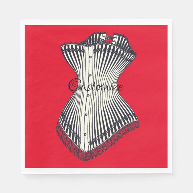 Haute Couture Corset Thunder_Cove Napkins Pappersservett (Framsidan)