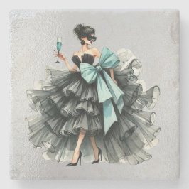 Haute Glam Gown, Tiff Blue Bow and Shades Stenunderlägg