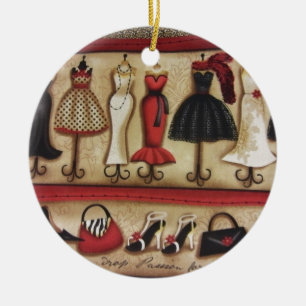 Haute Mode Julgransprydnad Keramik