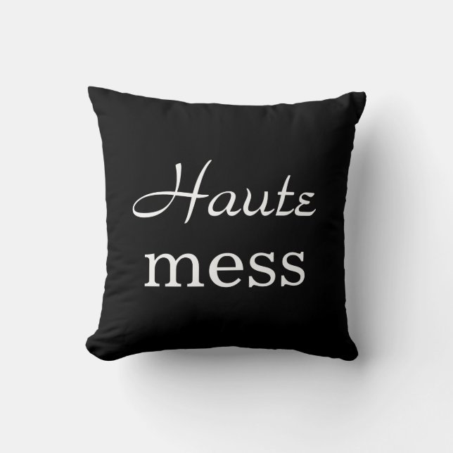 Haute  Pillow i svart Kudde (Framsida)