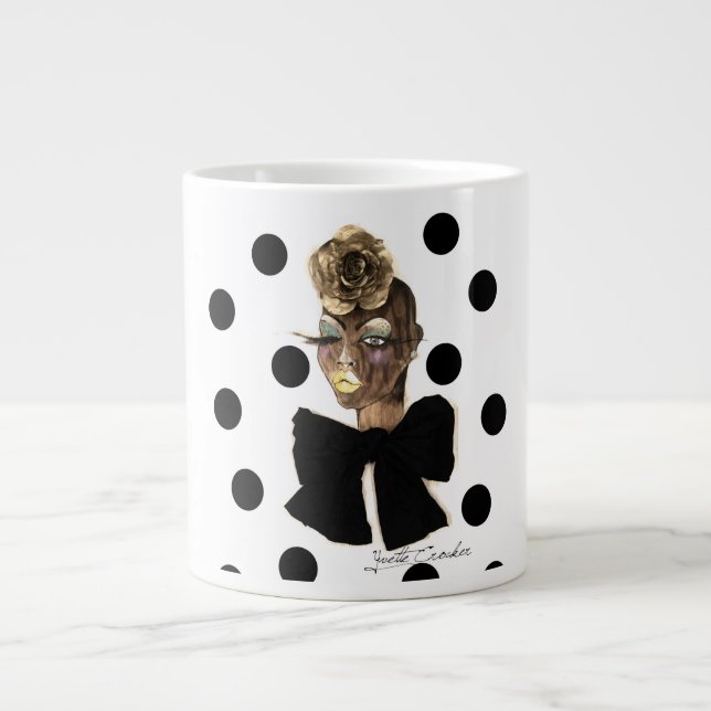 HAUTE Polka Dot Kopp Jumbo Mugg (Framsidan)