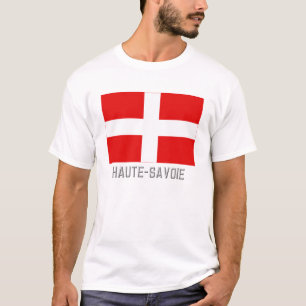 Haute-Savoie flagga med namn Tee