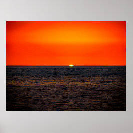 Hauting mörk red Maui sunset poster