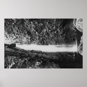 Hauula, HI - Helig Falls, Near Cooper Ranch Inn Poster