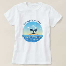 Hav är min favoritfärg strandshoja t shirt