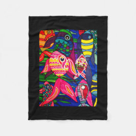 hav av fisken fleecefilt