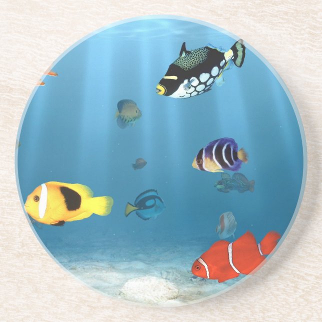 Hav av fisken underlägg sandsten (Framsidan)