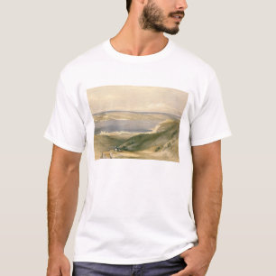 Hav av Galilee eller Genezareth som tittar in mot T-shirt