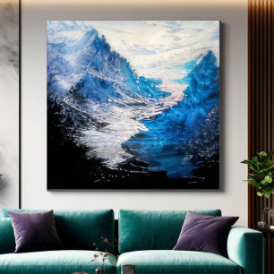 Hav av is canvas konst