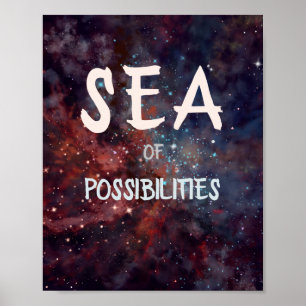 hav av möjligheter stjärndamm poster