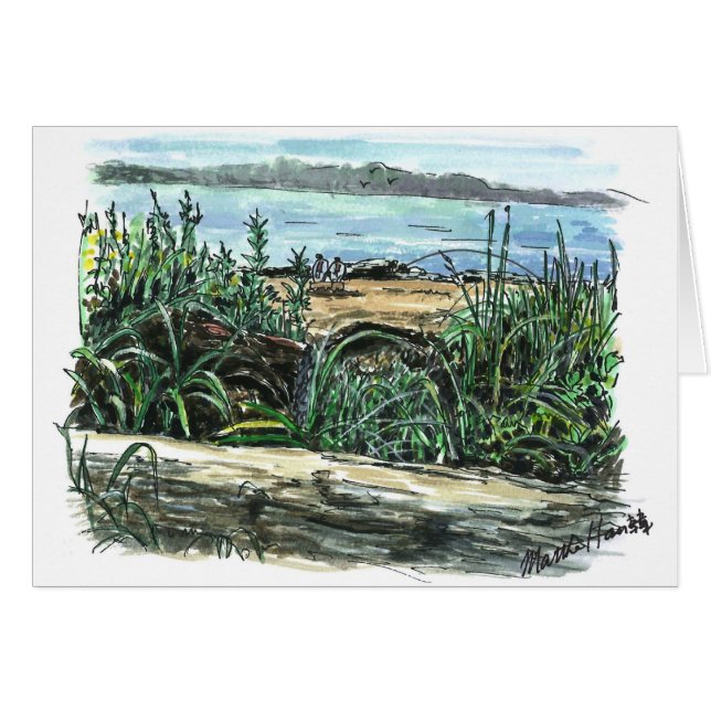 Hav beskådar hälsningskort (Framsidan Horizontal)