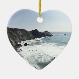 Hav beskådar Stillahavskustenhuvudvägen stora Sur Julgransprydnad Keramik