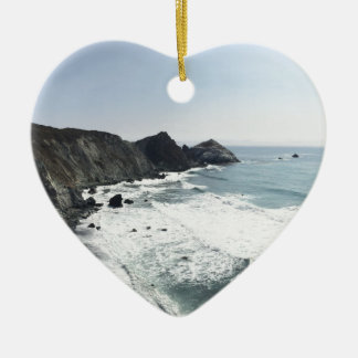 Hav beskådar Stillahavskustenhuvudvägen stora Sur Julgransprydnad Keramik