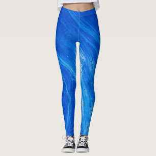 Hav Blå Vågor Sommartid Leggings