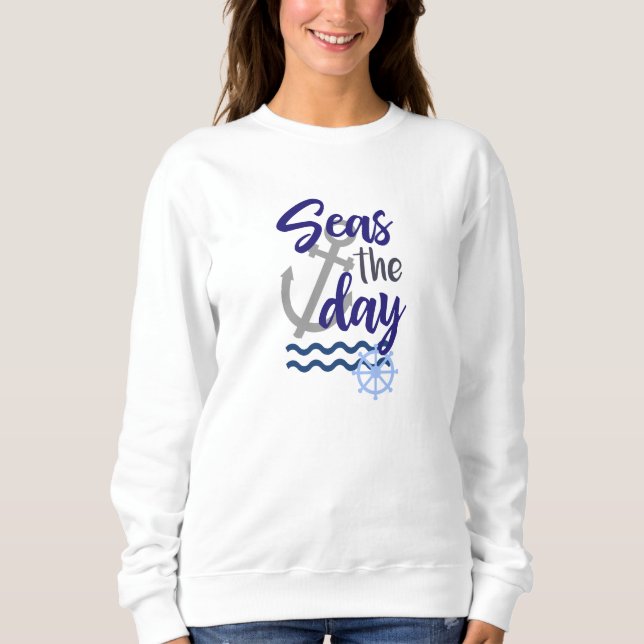 Hav dagen som är nautisk t shirt (Framsida)