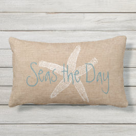 Hav dagvintagesjöstjärnan på kanfasLook Lumbarkudde