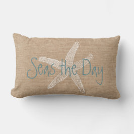 Hav dagvintagesjöstjärnan på kanfasLook Lumbarkudde