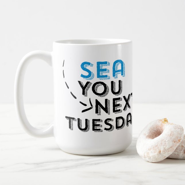 Hav dig nästa tisdagkaffemugg Två-Tonad mugg (Med munk)