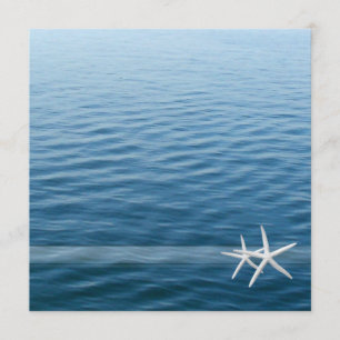 Hav djupt; Evigt strandbröllop för kärlek   Inbjudningar