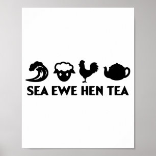 Hav Ewe Hen Te Rolig Skämt Uttalande Citat Män Kvi Poster