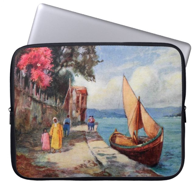 Hav för den Bosporus StraitIstanbul segelbåten Laptop Sleeve (Framsidan)