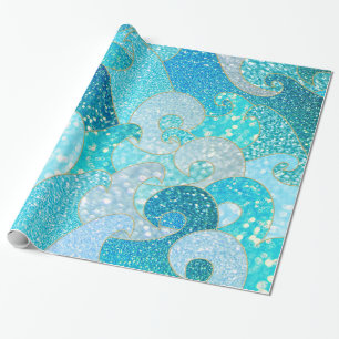 Hav för guld för kricka för Hav för glitter f Presentpapper