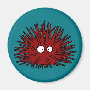 Hav för igelkott för havsgatubarn Uni Spiny rött Magnet