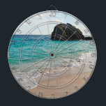 Hav för Pertty strandturkos Piltavla<br><div class="desc">Drömmen av en tropisk isle eller tycker om de faktiska havbrisarna,  som du leker pilar med denna nätt strandplats. Mjukt rosa hued sand- och lugnturkoshav.</div>