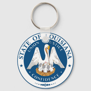 Hav för symbol för Louisiana statlig flaggaUSA Nyckelring