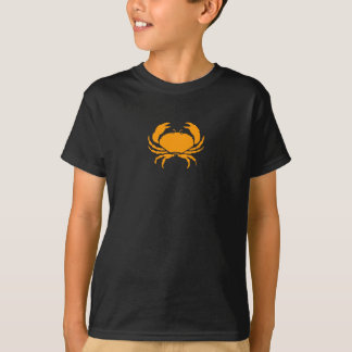 Hav Glow_Orange på den svart krabban T-shirt