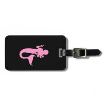 Hav Glow_Pink-on-Black Mermaid_personalized